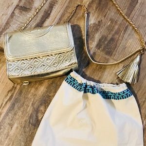 Tory Fleming Quilted Leather Shoulder Bag (small)